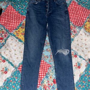 Agolde Dark Blue Skinny Jeans